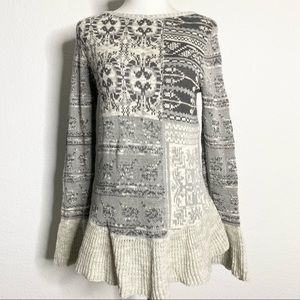 STYLE&CO LONG Gray Sleeve Sweater